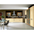 Advanced Germany machines factory directly modern kitchen cabinet with Aluminum frame glass wall cabinet doors